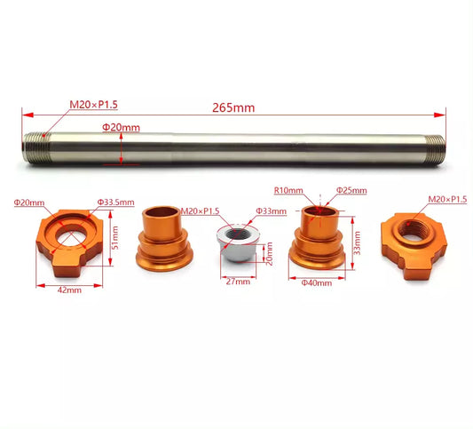 Rear Axle Spindle Wheel Bolt KTM SX SXF 03-12, EXC EXC 03-15 125 250 300 350 450